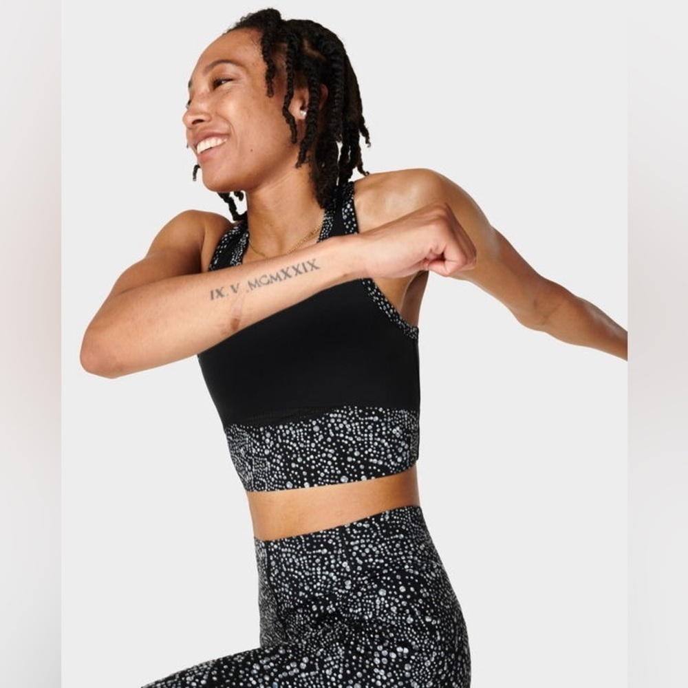 Sweaty Betty Power Frame Gym Vest in Navy Blue - Size M